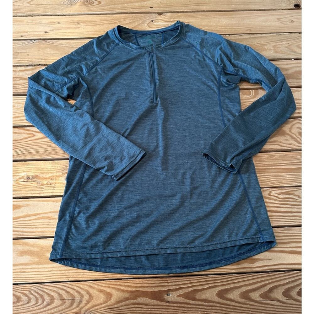 NRS Long Sleeve Athletic Top Size Small Men’s Teal 1/4 Zip